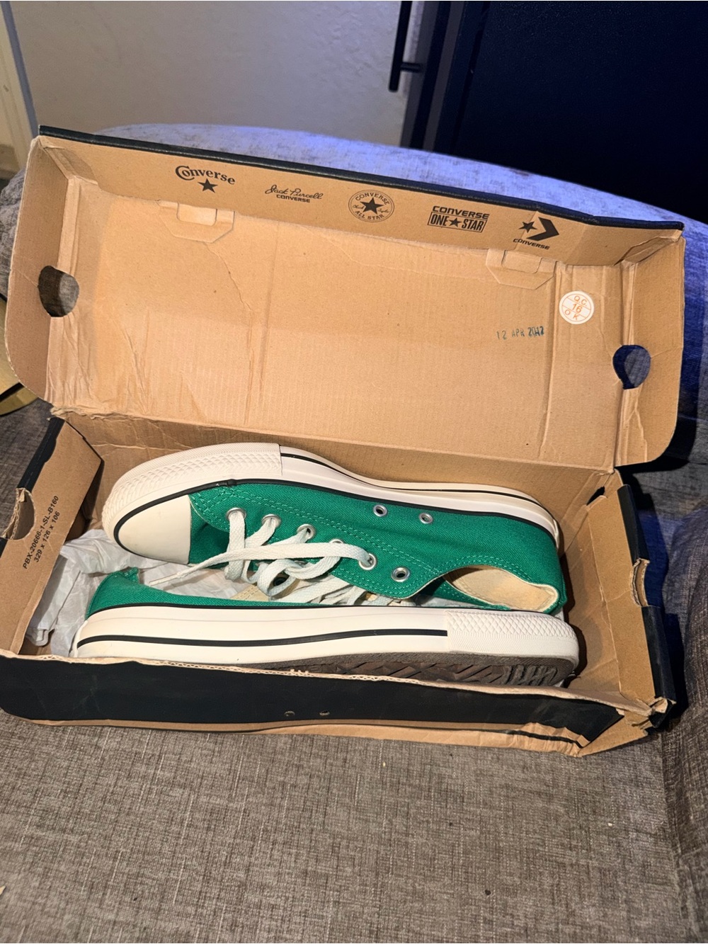 Converse Chuck Taylor All Star Spec Ox Green Low Top Sneakers Men’s 7 Women’s 9 - Picture 6 of 8